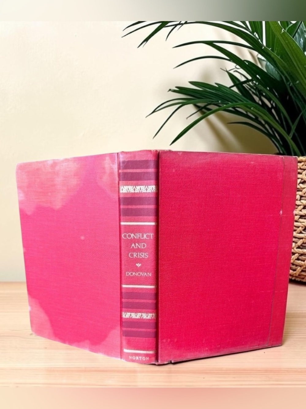 Vintage 1977 Conflict & Crisis by Robert J. Donovan - Hardcover Book